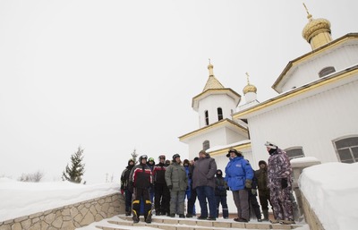 Участники мотопробега посетили Успенский Свято-Георгиевский мужской монастырь