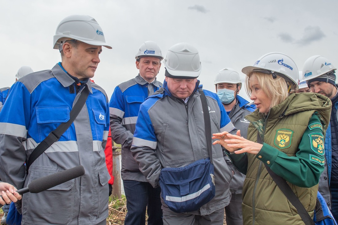 Еще одним пунктом в маршруте главы Росприроднадзора стали очистные сооружения ООО «Газпром нефтехим Салават»